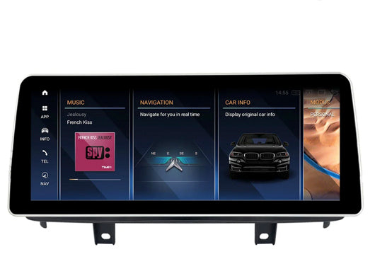 JFSound Android-Autoradio mit Navigation für BMW X5/X6 F15/F16 (2014-2017), 12,25-Zoll-Display, NBT