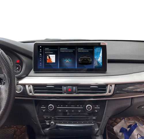 JFSound Android-Autoradio mit Navigation für BMW X5/X6 F15/F16 (2014-2017), 12,25-Zoll-Display, NBT