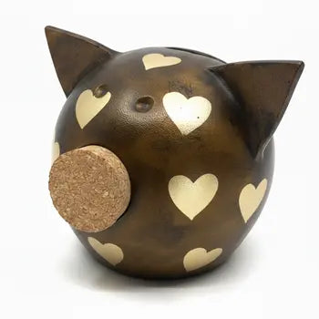 Golden Hearts – ručno izrađena kasica