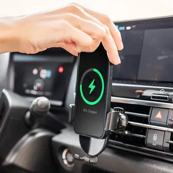 2-u-1 držač mobitela za brzo bežično punjenje u autu