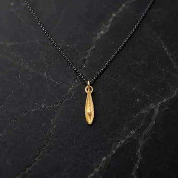Ogrlica s maslinovim listom, 14K pozlata