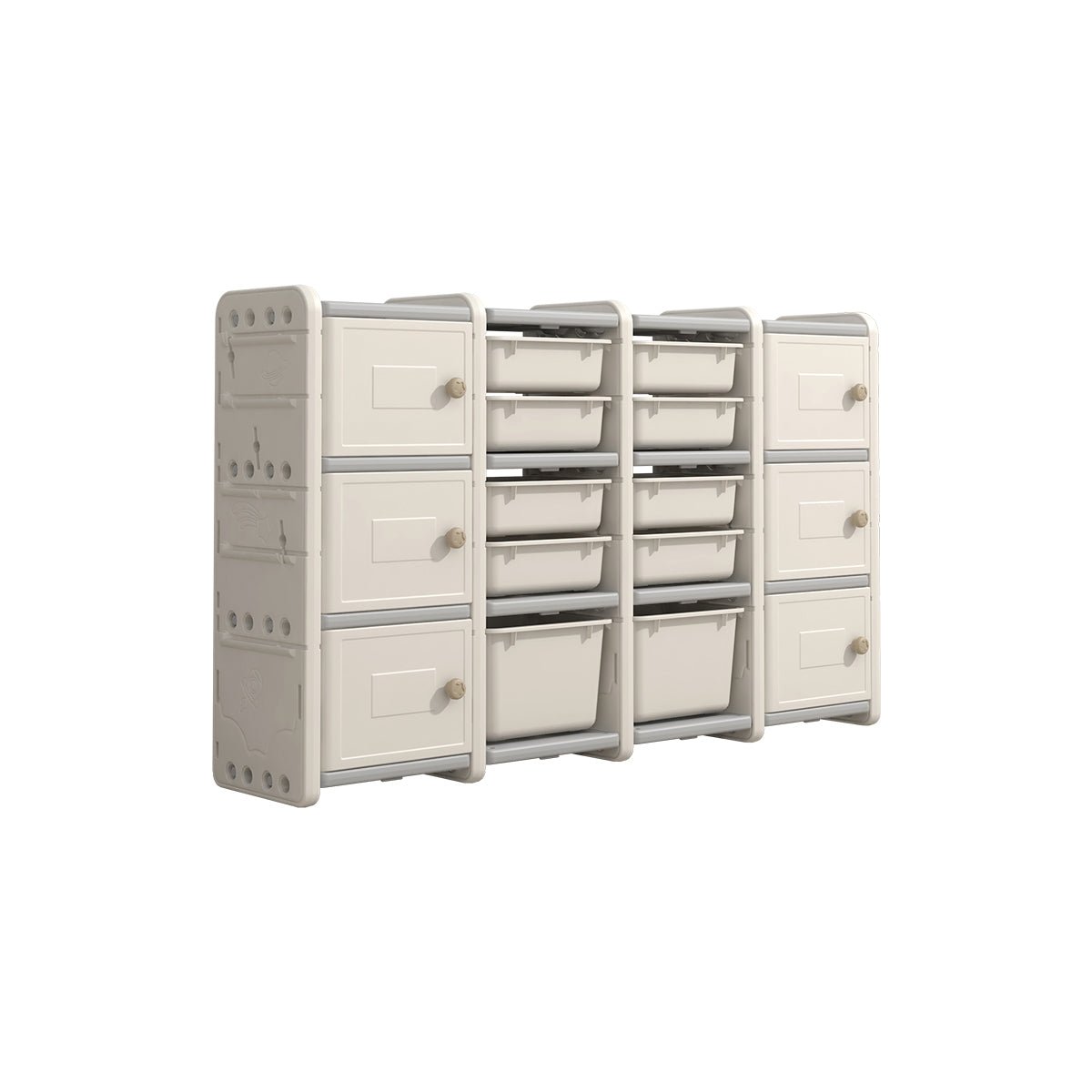 Odin Bear Ivory Storage Cabinet Set